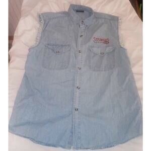 VTG 2009 Sturgis Black Hills Rally Motorcycle Cutoff Shirt Vest Denim Size L